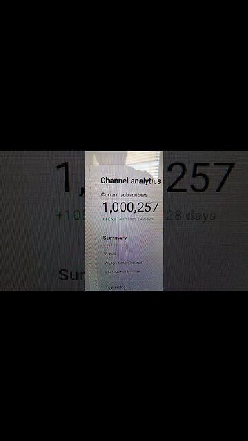 ONE MILLION Subscribers