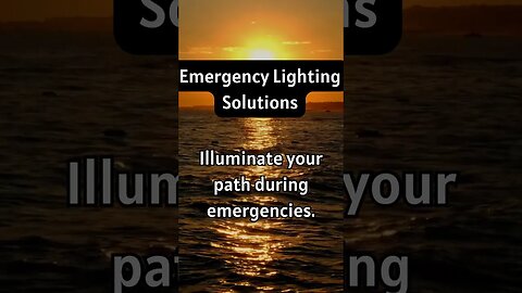 Emergency Lighting Solutions #fact #shotrs #nature