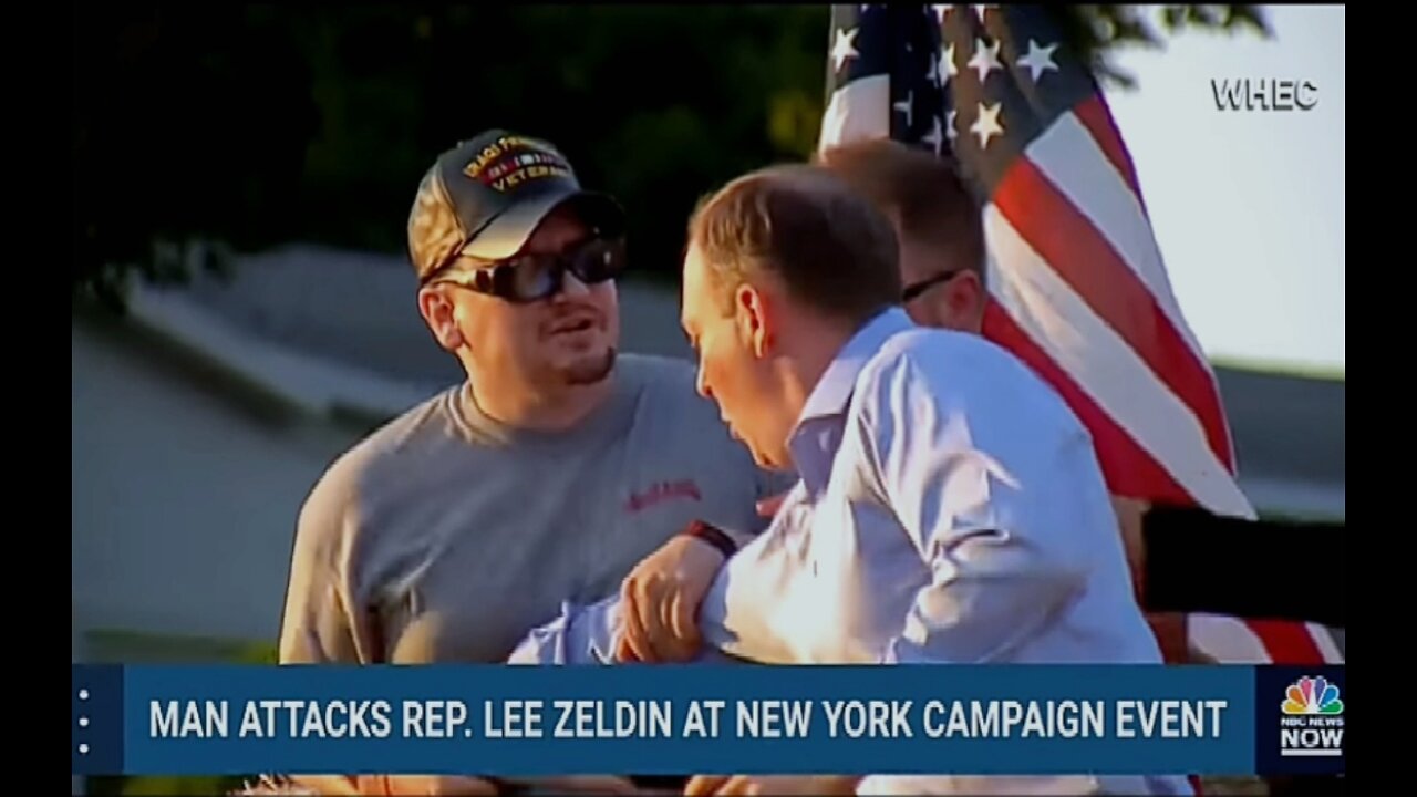 Watch: Rep. Lee Zeldin Attacked By Man At New York Campaign Event