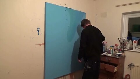 'Returning to a Sky' - Large Abstract Speed Painting, time lapse