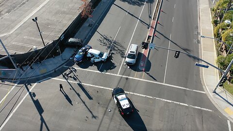 Multi Vehicle Crash in La Palma California Today - 1 killed Following Chase