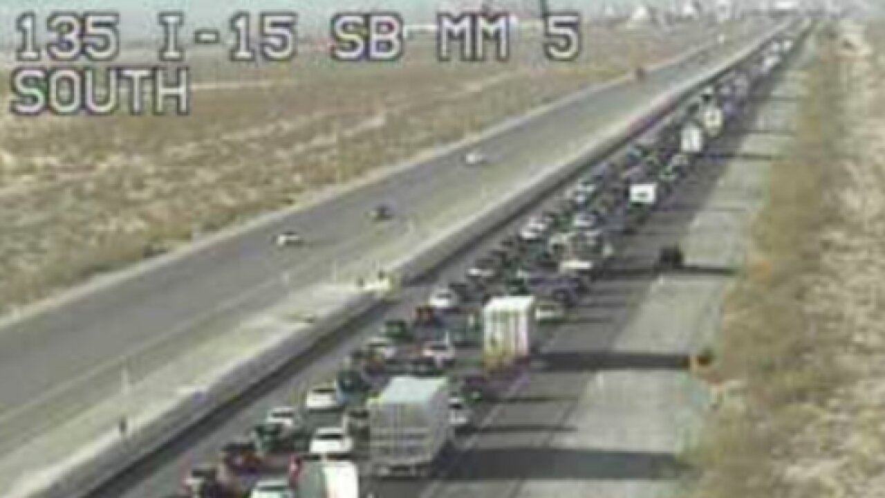 RTC: 26-mile backup on I-15 as California visitors leave Vegas on Memorial Day