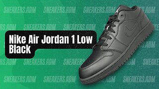 Nike Air Jordan 1 Low Black (GS) - 553560-006 - @SneakersADM