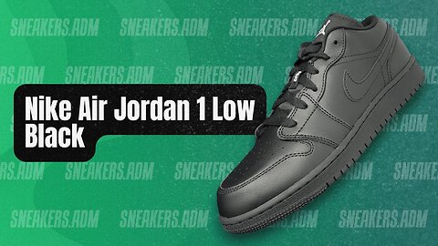 Nike Air Jordan 1 Low Black (GS) - 553560-006 - @SneakersADM