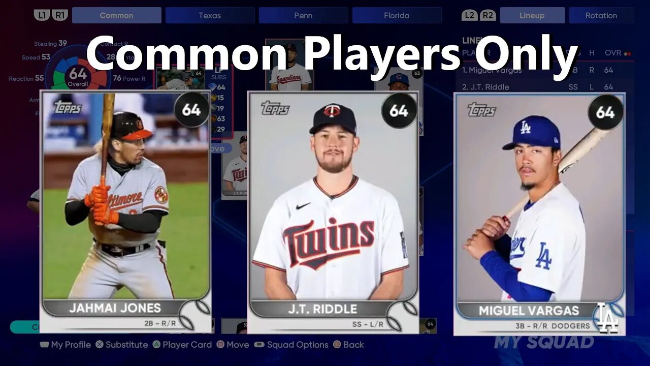 Common Players Only: MLB The Show 22 Diamond Dynasty