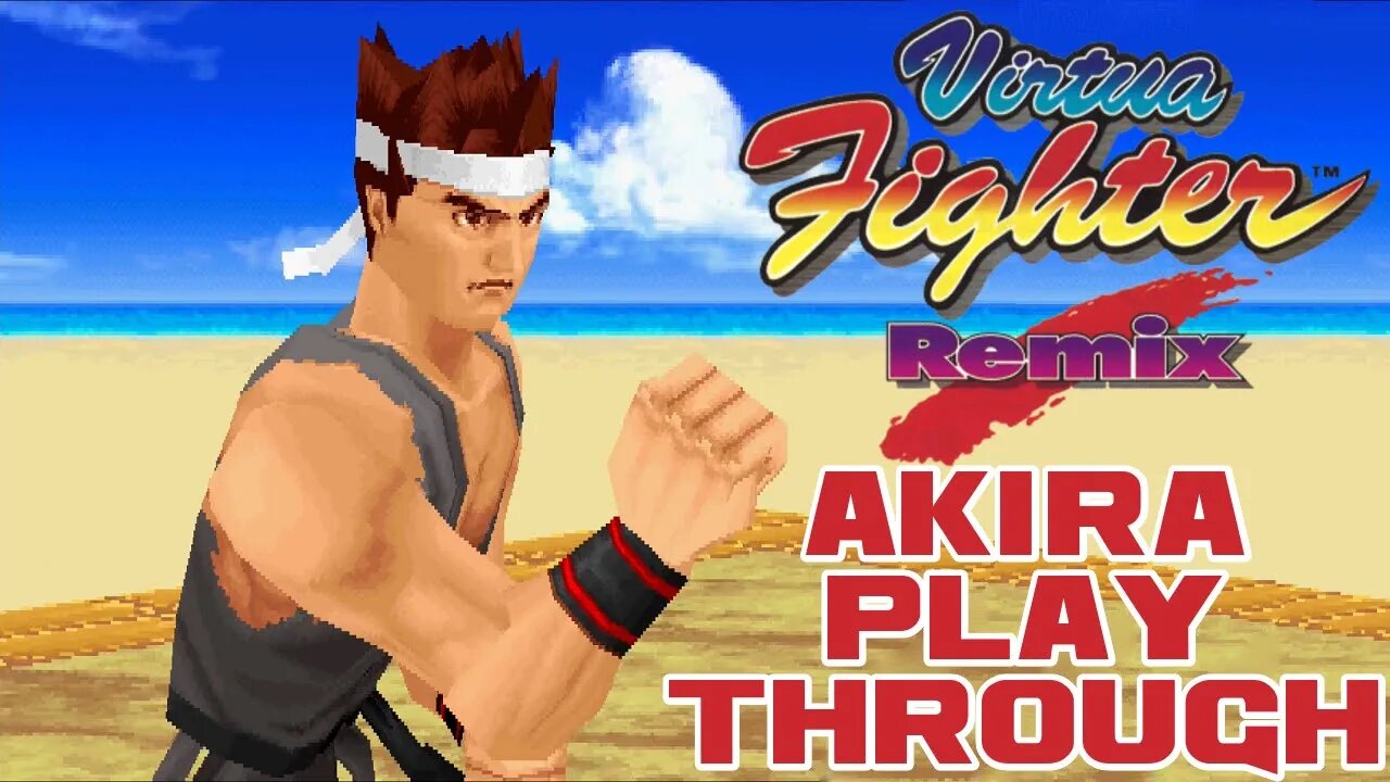 Virtua Fighter Remix - Akira Playthrough - Sega Saturn 😎Benjamillion