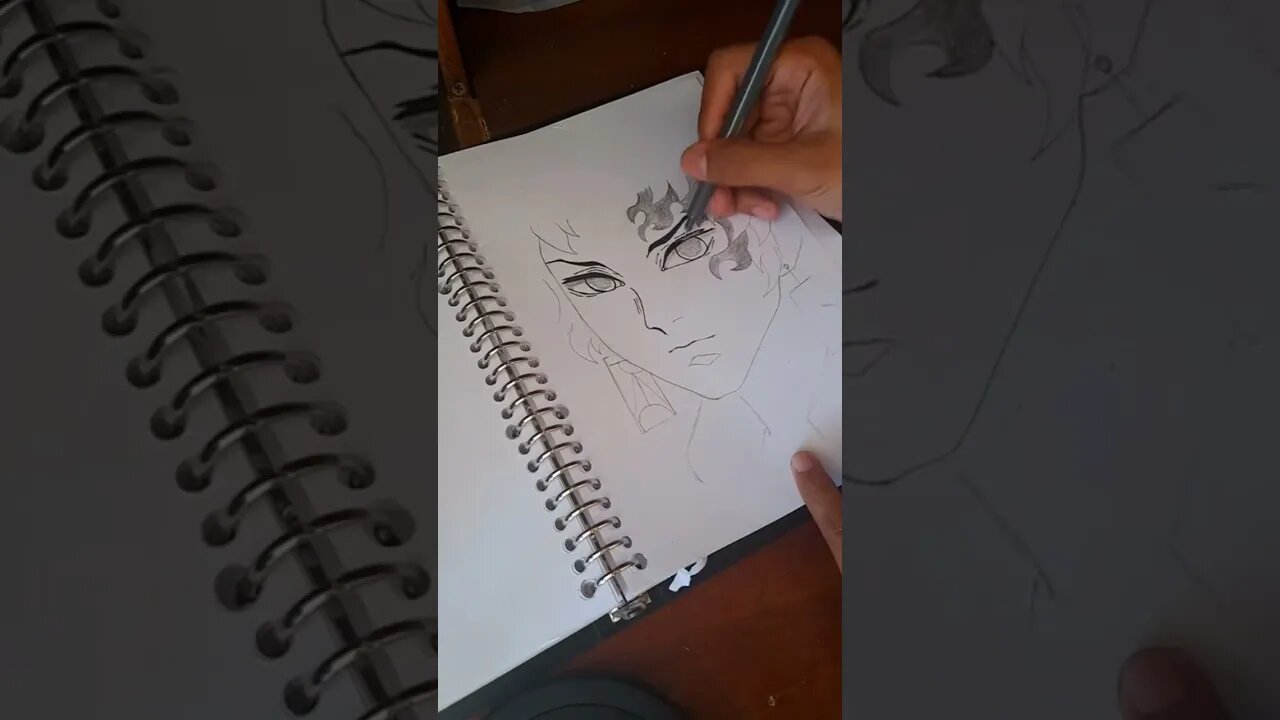 How to draw yoriichi tsugikuni || demon slayer #shorts