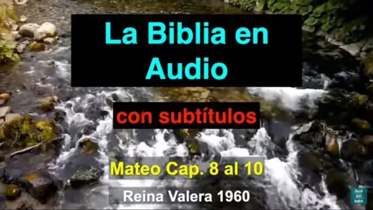 La Biblia en Audio - Mateo Cap. 8 al 10 - Con subtítulos