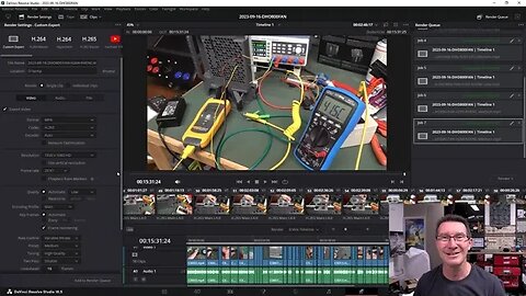 RTX4060 AV1 vs H265 Davinci Resolve Rendering Test