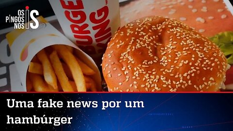 Em parceria com checadores, Burguer King troca lanche por alerta de fake news