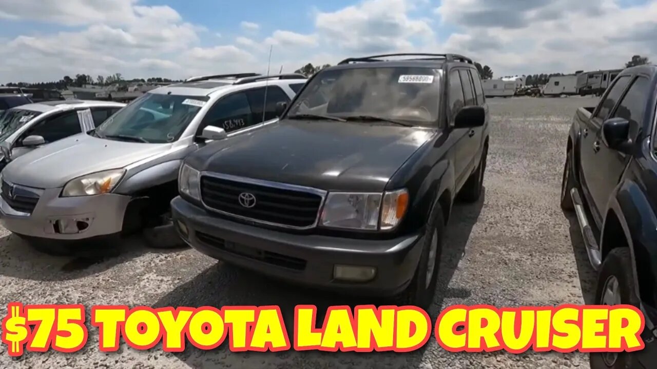 $75 Toyota Land Cruiser At Copart, Copart Walk Around