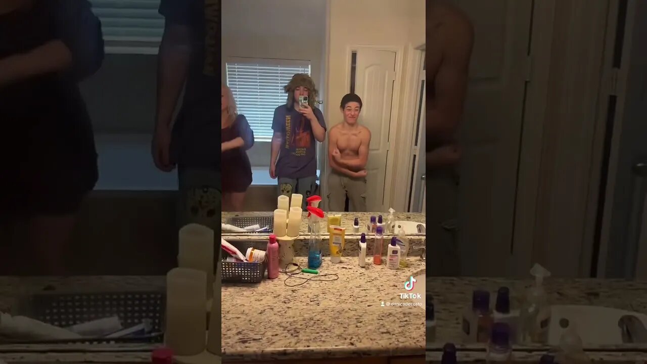 Flexing with the boys