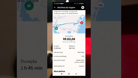 Testei moto Uber primeira corrida 161,68 reais 🤑🤑🤑