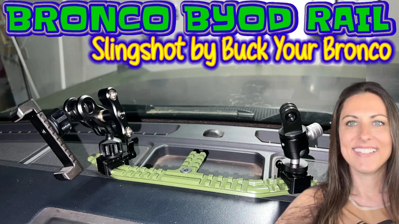 Accessory Rail for the Ford Bronco | BYOD Bar | Dash Mount Accessory Bar | Buck Your Bronco