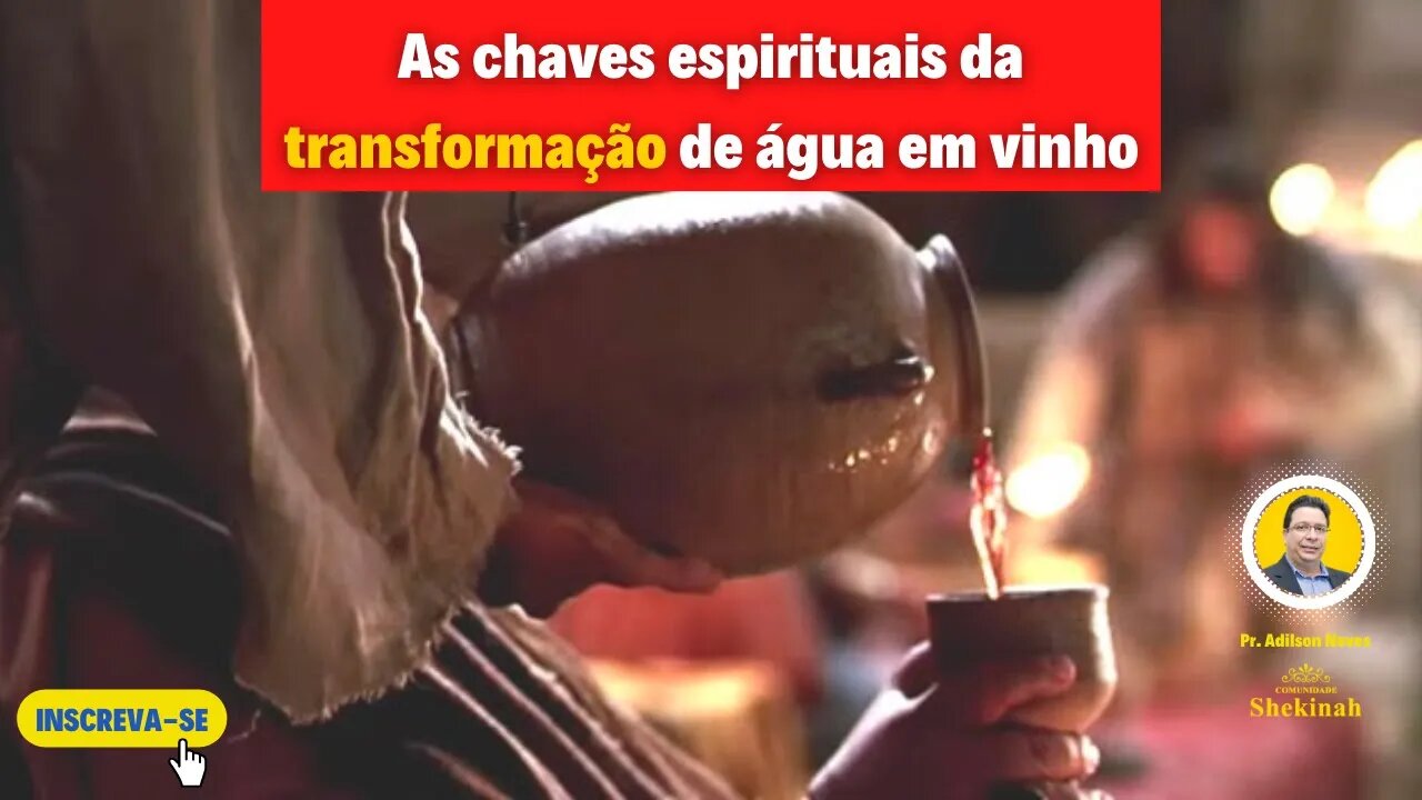 As chaves espirituais da transformação de água em vinho #milagre