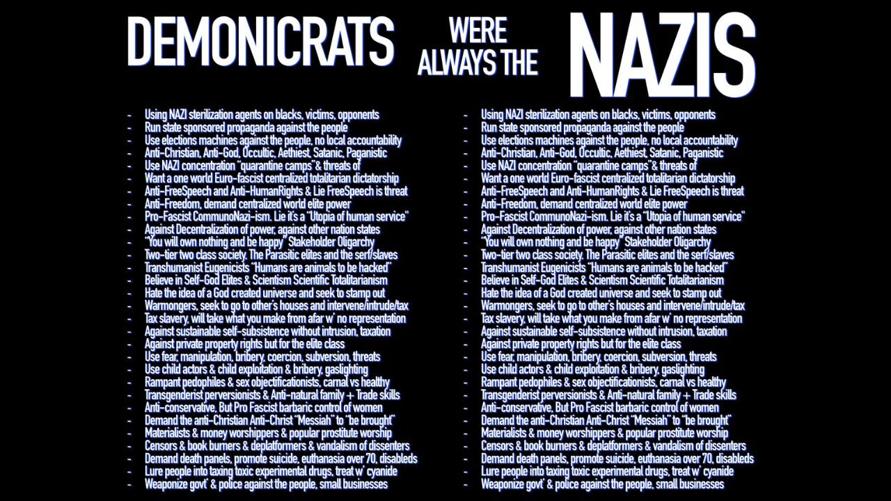 Demonicrats Were Always The Nazis