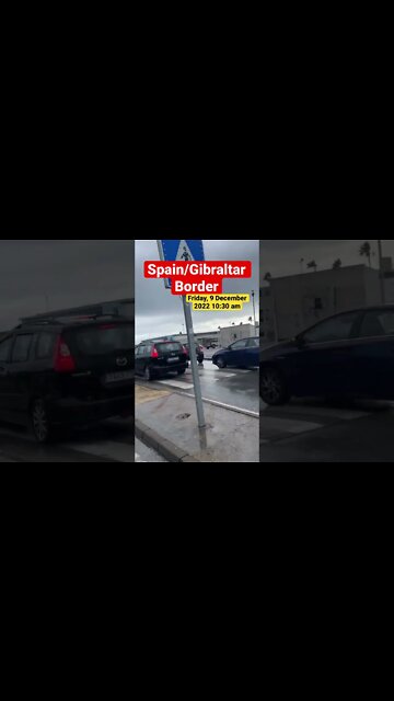 Busy Border at Spain/Gibraltar #shorts