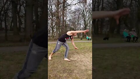 Butterfly przejście Arabian, brakło dynamiki #shortvideo #youtubeshorts #akrobatyka #salto #me