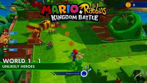 Mario + Rabbids: Kingdom Battle - First (Introduction) Level (World 1-1)