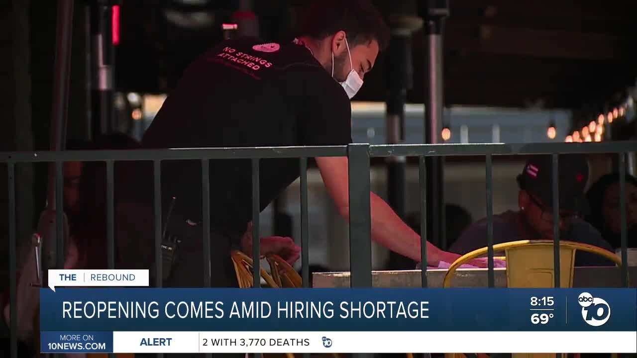 Reopening comes amid hiring shortage