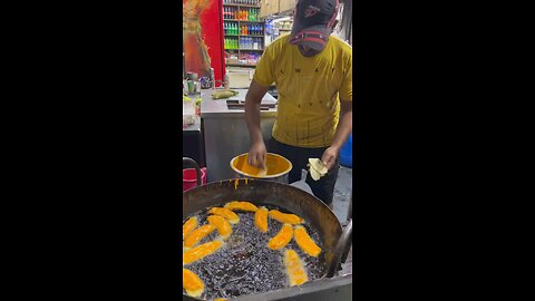 Amazing style making of Banana pakoda #shorts #food #streetfood #famous day 6