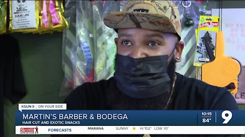 New Tucson barbershop is also a bodega filled with snacks from around the world