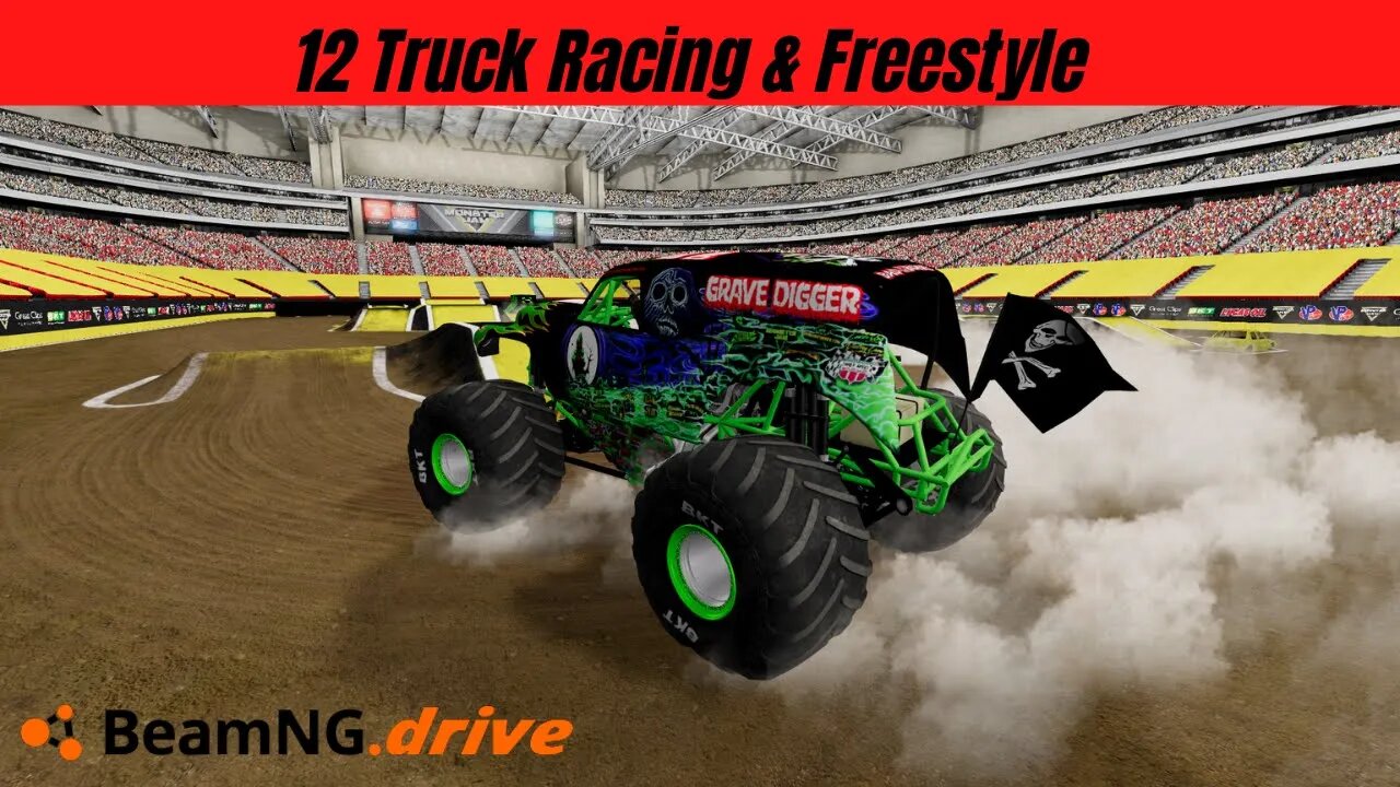 Monster Jam Glendale, Arizona 2019 Yellow Tour| Monster Tour BeamNG.Drive Monster Jam