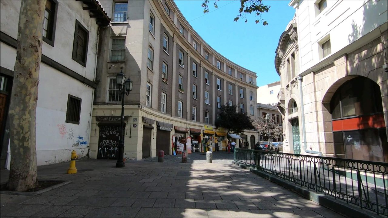 Calle Londres one of the oldest street in Santiago, Chile