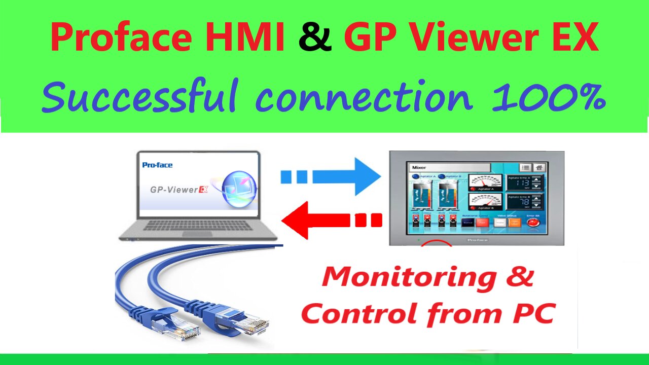 0075 - Proface hmi and gp viewer ex connection successfully - Not refused issue
