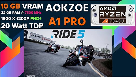 Ride 5 (DODI) running on AOKZOE A1 Pro "10 GB VRAM"