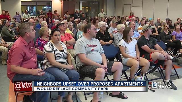 Developer wants to uproot park, homeowners say no