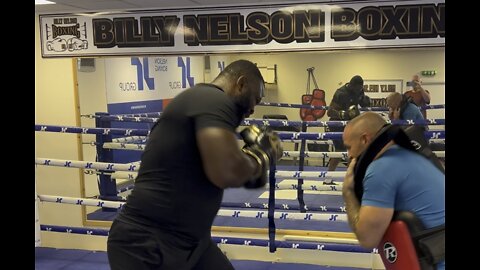 OUCH! EATING BODY SHOTS FROM HEAVYWEIGHT CONTENDER MARTIN BAKOLE