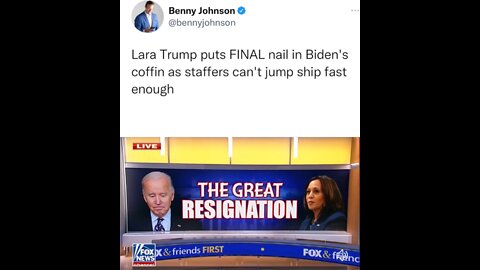 Lara Trump puts FINAL nail in Biden's coffin as staffers can't jump ship fast enough WOAH.