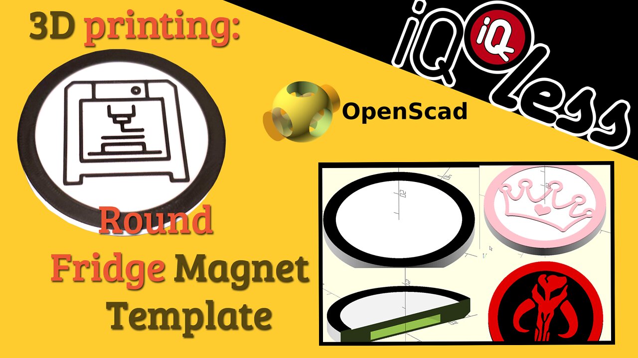 3D Printing: Round Fridge Magnet Template