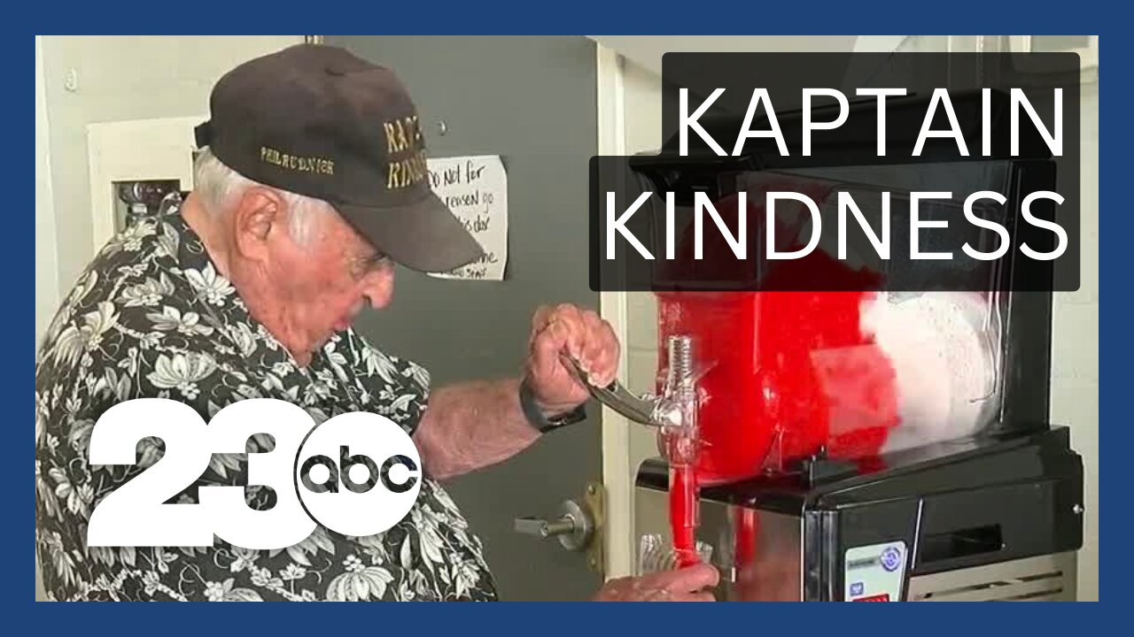 'Kaptain Kindness' donates slushie machine to homeless shelter