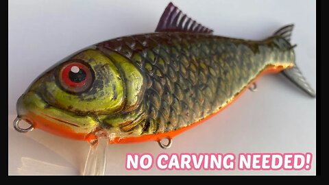 3D fishing lure details from pop can • No carving needed!