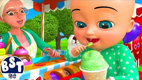 Ice cream store kids cartoon