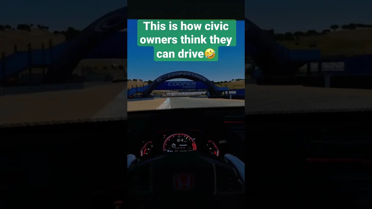 How Civic Owners Think They Can Drive🤣 #shorts #assettocorsa #vr #simracing #honda