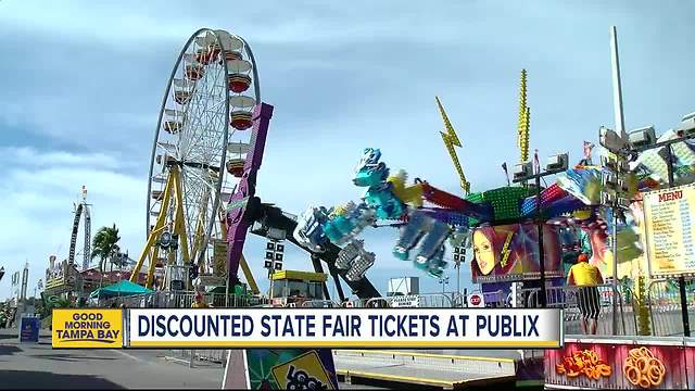 Florida State Fair discount tickets and ride armbands on sale now at Publix, online