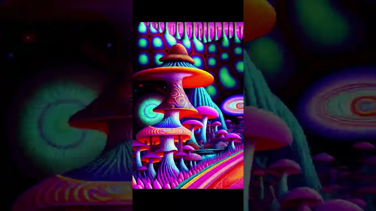 Psychedelic Mushroom🍄 PT12Palace art#shorts