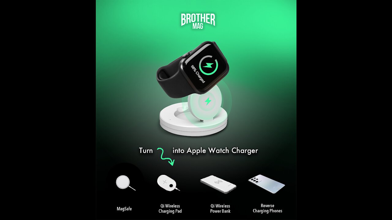 MagBrother: Portable Apple Watch Magnetic Charging Dock