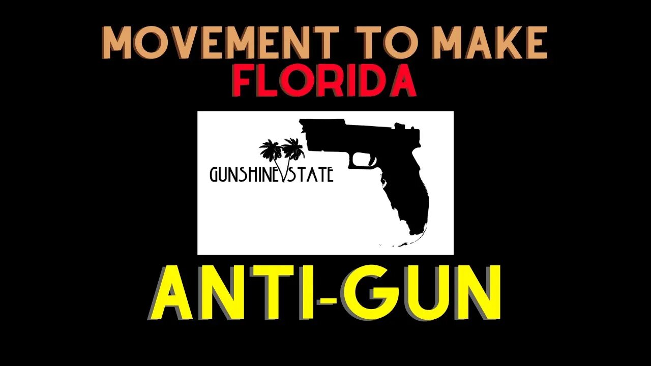 Movement To Make Florida Anti-Gun