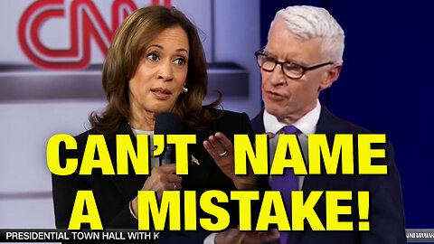 Kamala’s WORST ANSWER From Her CNN Town Hall!