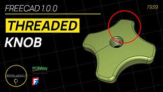 🔥 FreeCAD Hole Tutorial - Design A Threaded Knob - FreeCAD Tutorial - FreeCAD Thread Tutorial