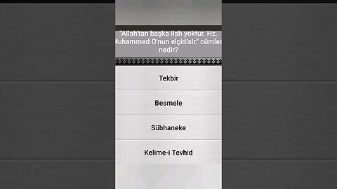 İSLÂMÎ BİLGİ YARIŞMASI