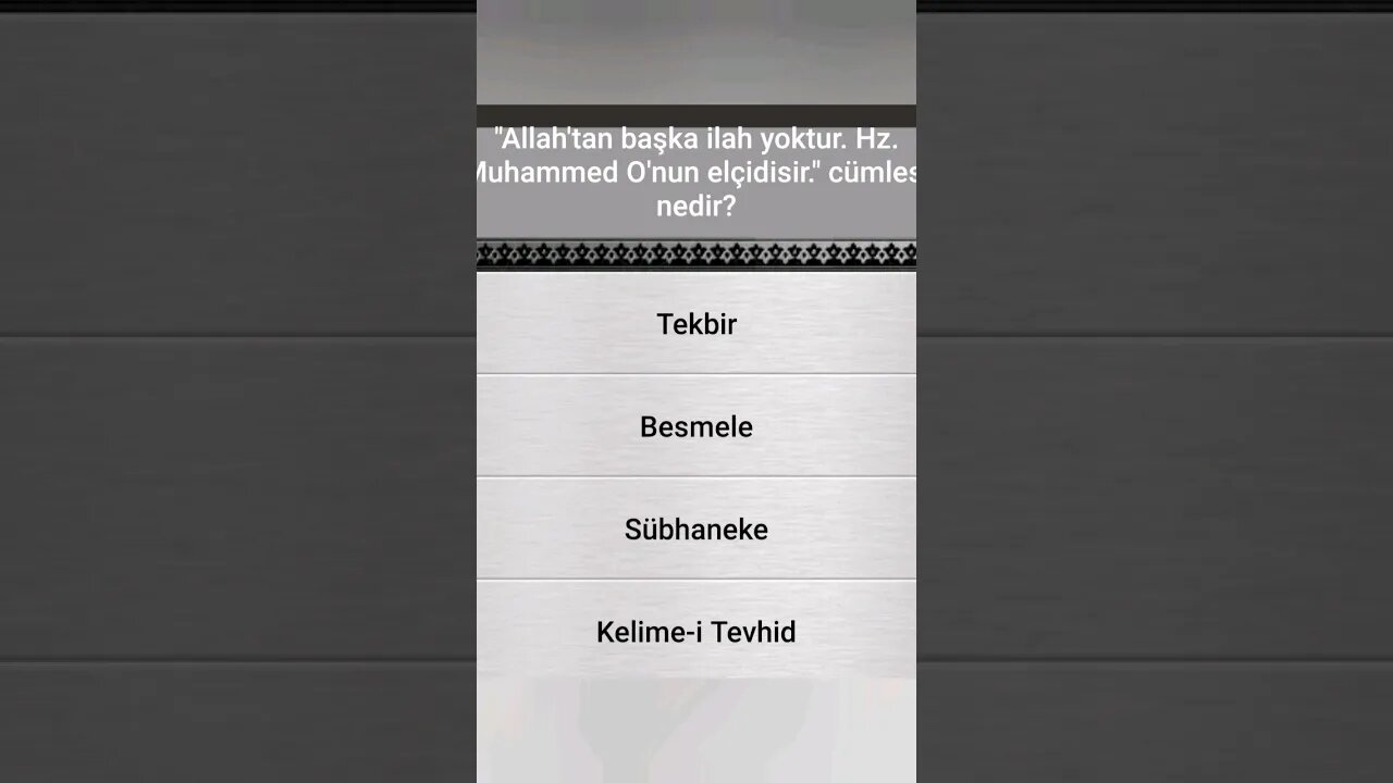 İSLÂMÎ BİLGİ YARIŞMASI