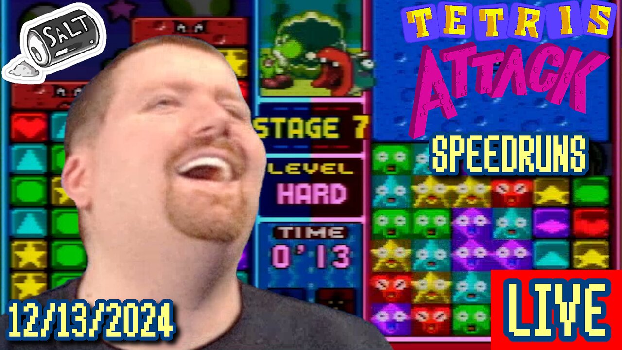 [Tetris Attack] Friday Night Salt Mines: Easy World Record Attempts Aren't Easy Edition, Doods!