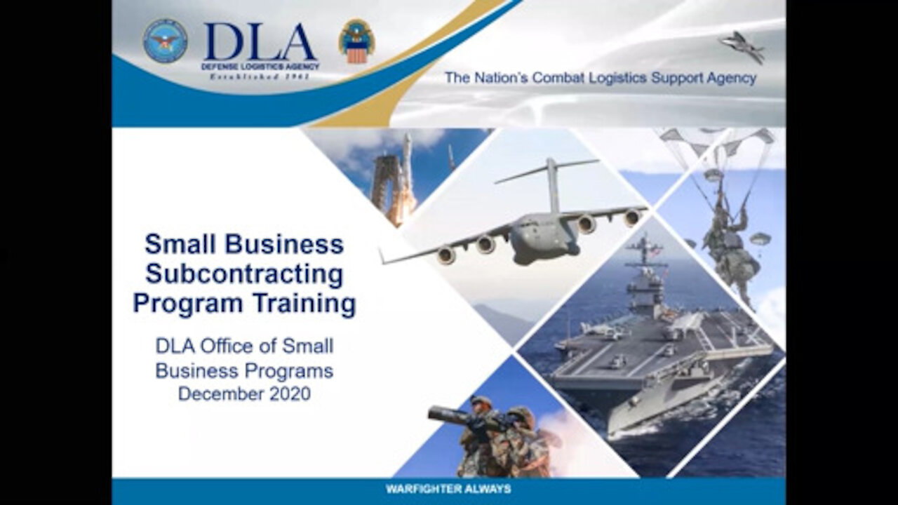 Title: DLA Small Business SubcontraDLA Small Business Subcontracting Program: