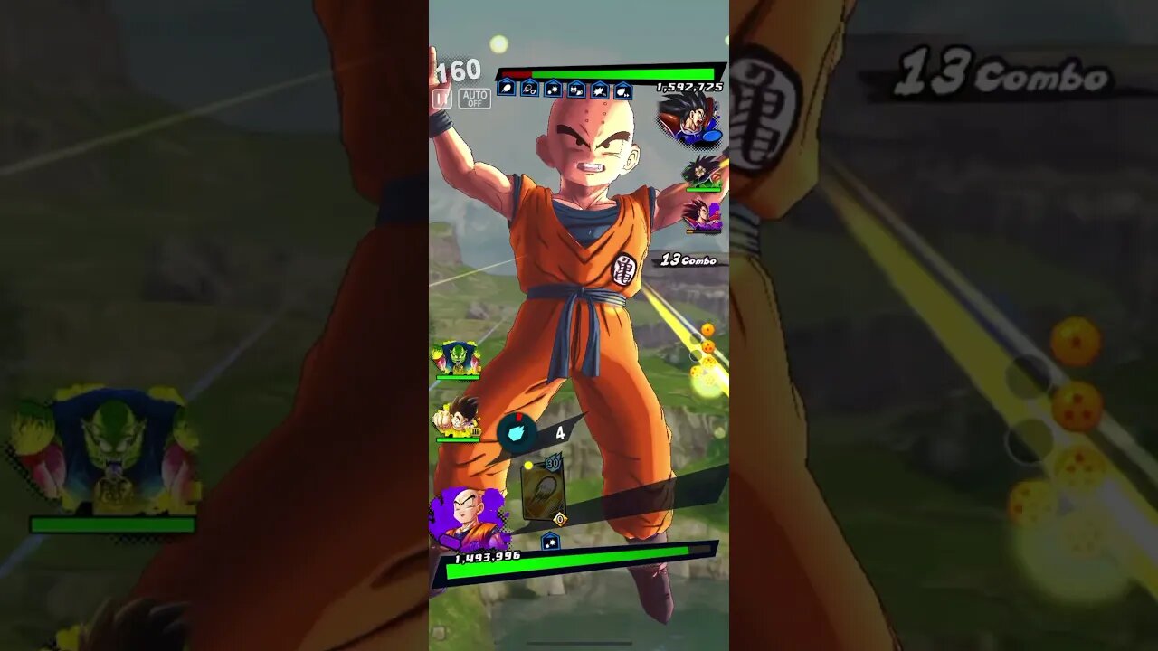 Dragon Ball Legends - Extreme Krillin Solar Flare Special Skill Gameplay (DBL25-01E)