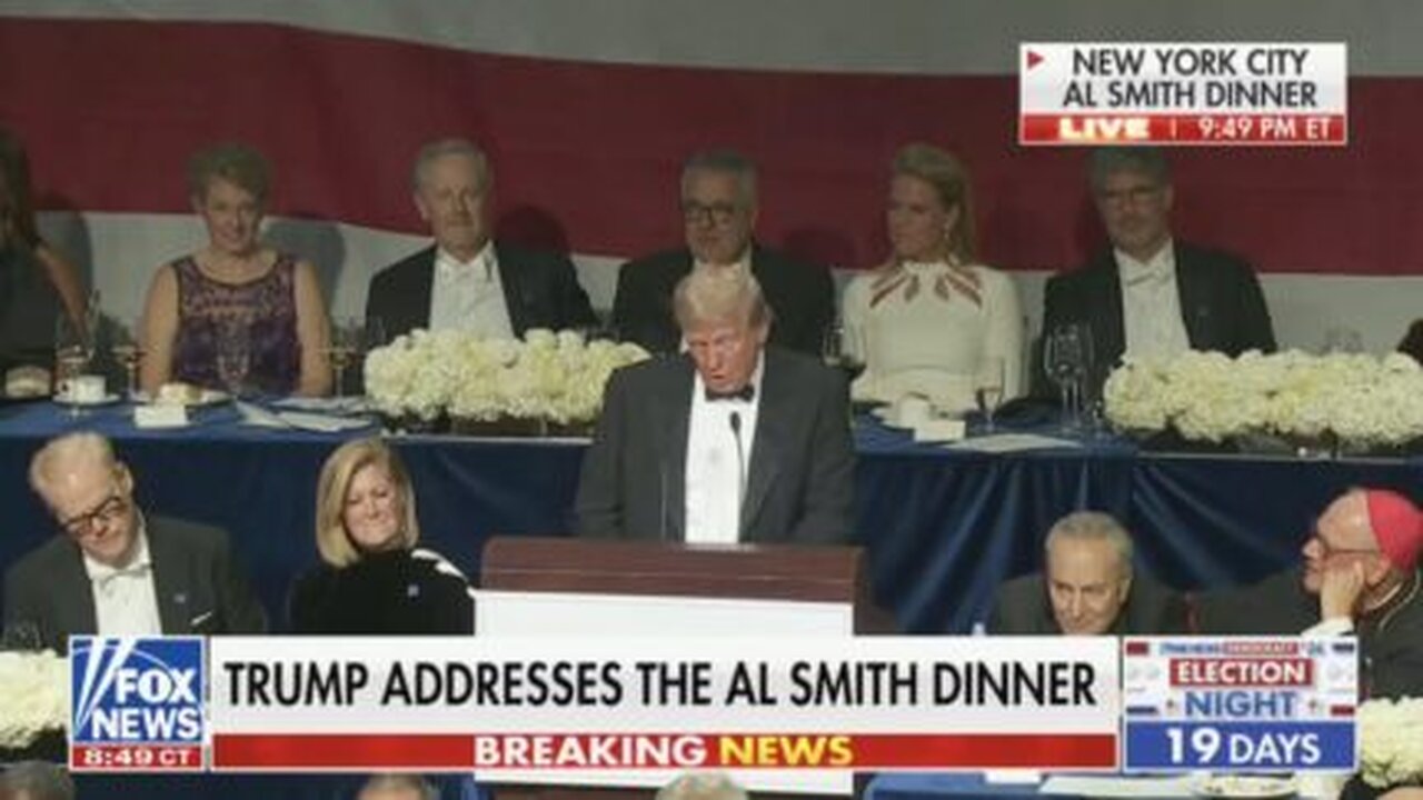 Trump Completely Bombs with ‘Barack Hussein Obama’ Taunt at Al Smith Dinner